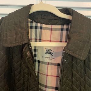 Burberry Olive Quilted Vest